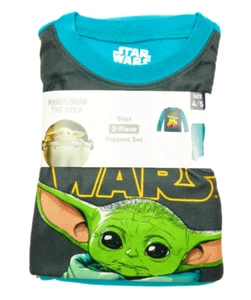 Mandalorian The Child Boys 2 Piece Polyester Pajamas Size 4/5 - Picture 1 of 6