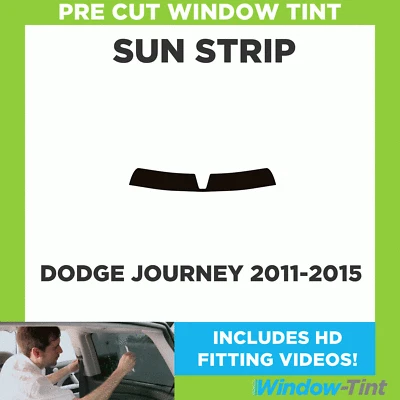 Pre Cut Tinted Sunstrip - For Dodge Journey 2011-2015 - 5% Limo Internal - Image 1 of 4
