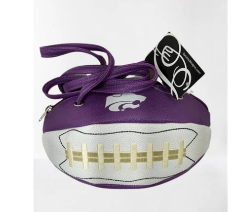 Kansas State University Wildcats Licensed NCAA Football Cross Body Bag/Purse NWT Cover