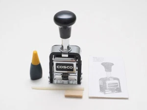 Cosco Automatic Numbering Machine, 6-Digits, 8 Modes, Black Ink (026138) - Picture 1 of 5