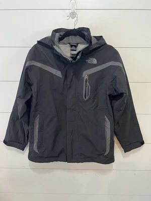 Chaqueta North Face Juvenil Grande 14-16 Negra HyVent Capucha Impermeable Abrigo Exterior Foto 1 de 4