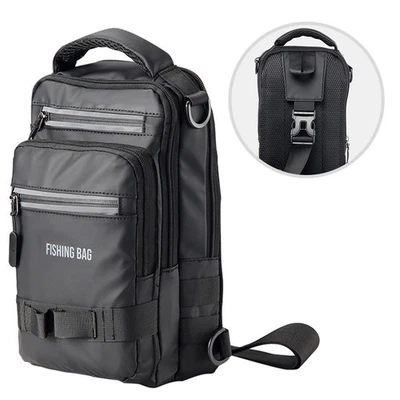 Kompakter Angel Sling Rucksack mit Rutenhaltern und viel Stauraum - Bild 1 von 4