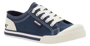 Rocket Dog Jazzin Womens Navy Casual Lace Up Canvas Pumps Shoes Trainers - Picture 1 of 5