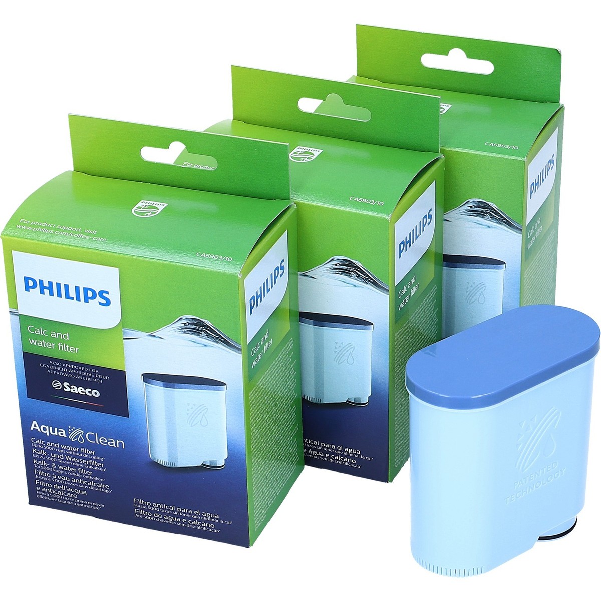 Filtro Acqua Philips AquaClean CA6903/10 - Confezione Da 6 Per