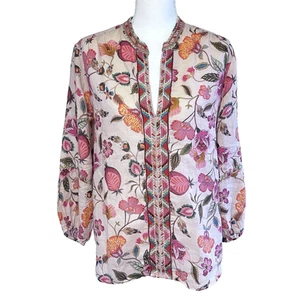 Johnny Was Workshop Pink Paris Effortless Bluse, Gr. S - Beschreibung lesen - Bild 1 von 11