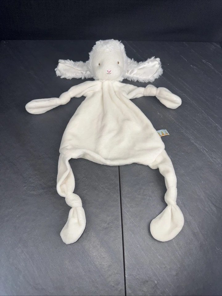 Бело-голубой милый плюшевый кролик Bunnies By The Bay 15 дюймов детская игрушка одеяло - Изображение 1 из 4