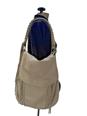 Christopher Kon Cuero Tostado Hobo FRINGE Cartera Bolso de Mano Bolso Cartera Grande Foto 1 de 4