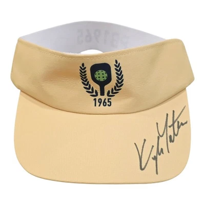 Kyle Yates AUTO Autographed Signed Pickleball PB 1865 Visor Yellow - Image 1 of 2