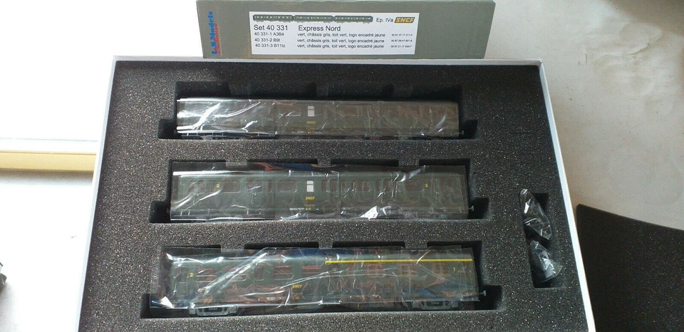 SNCF LS MODELS SET 3 VOITURES *EXPRESS NORD* HO*DC  40331 - Photo 1/1