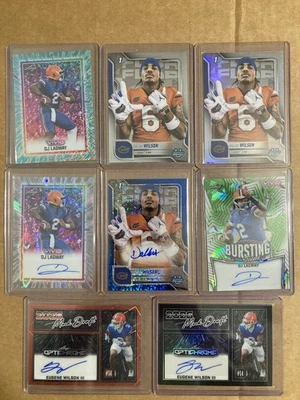 Florida Gators 5 Auto And Base Lot D, Wilson/150 Dj Lagway/3&/8 E. Wilson 1/1 /4 - Image 1 of 4