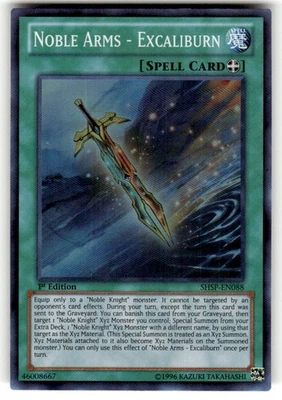 Noble Arms - Excaliburn SHSP-EN088 Shadow Specters 1st Edition NM Super Rare - Image 1 of 2