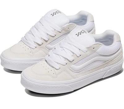 Zapatillas para mujer VANS Caldrone gamuza/malla blancas talla 7 Foto 1 de 3