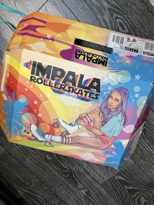 Impala Rollerskates - White with turquoise and pink. Size UK 5. New in box. - Picture 1 of 20