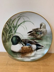 1984 Northern Shoveler plate Limoges Franklin Porcelain By Haviland - Picture 1 of 2