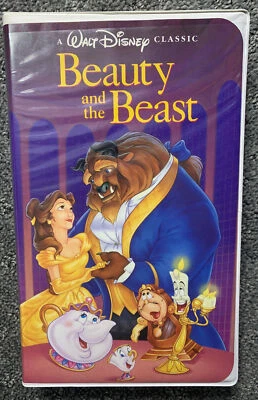 Beauty and the Beast VHS Tape 1992 Walt Disney Black Diamond Classic 1325 RARE Foto 1 de 4