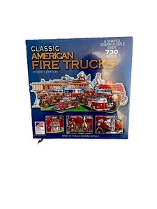2002 730 PC Jigsaw Puzzle ~ Classic American Fire Trucks ~ SEALED ~ - Picture 1 of 4