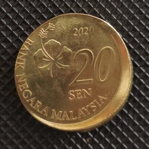 Coin Error Broadstruck 20 sen 2020 - Picture 1 of 2