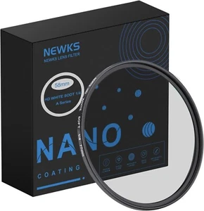 NEWKS 58mm Soft White Diffusion 1/4 Filter Mist Dreamy Cinematic Effect Filter, - Picture 1 of 11