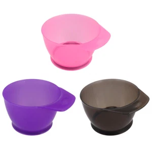 Cuencos mezcladores de color de cabello 3 piezas tazón de aceite horneado para tazones de tinte de salón de color de cabello - Imagen 1 de 11