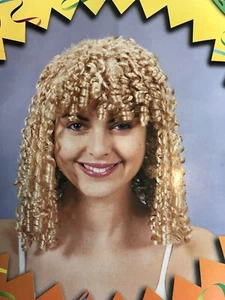 Dark Brown Curly Costume Wig Halloween Costume Accessory - Picture 1 of 2