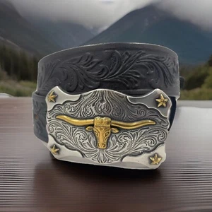 Tony Lama LITTLE TEXAS Top Grain Leather Belt Made in USA Size 18 NWT C60113 - Picture 1 of 7