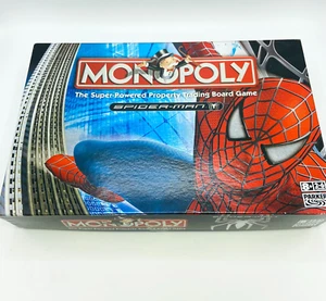 Spider-Man Monopoly Board Game Marvel Hasbro 2007 Complete - Picture 1 of 22