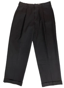 Comfort Outfitters Men's Slacks Pants Black 32”x28.5” Cuffed New 100% Cotton - Picture 1 of 5