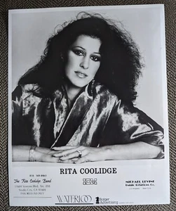Foto publicitaria original de Rita Coolidge 8x10 - Imagen 1 de 2