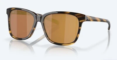 Costa Del Mar MAYO Tortuga/Dorado Espejo Vidrio Polarizado 580G - TOTALMENTE NUEVO Foto 1 de 4