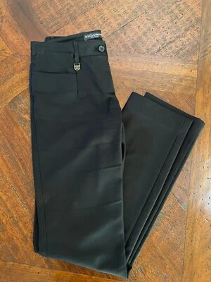 Pantalones de vestir ligeros Dolce & Gabbana negros de pierna recta para mujer talla 36 EUR Foto 1 de 4