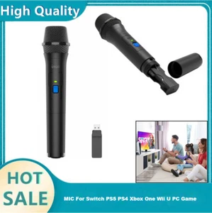 Wireless Microphone Karaoke MIC For Switch PS5 PS4 Xbox One Wii U PC AU - Picture 1 of 12