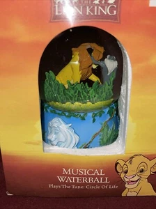 BRANDNEU 1994 Enesco König der Löwen drehbarer Musical "Kreislauf des Lebens" Globus Neu - Bild 1 von 8