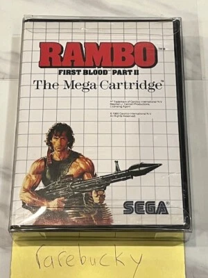 Rambo: First Blood Part II (Sega Master System SMS) NEW FACTORY SEALED, MINT! - Image 1 of 4