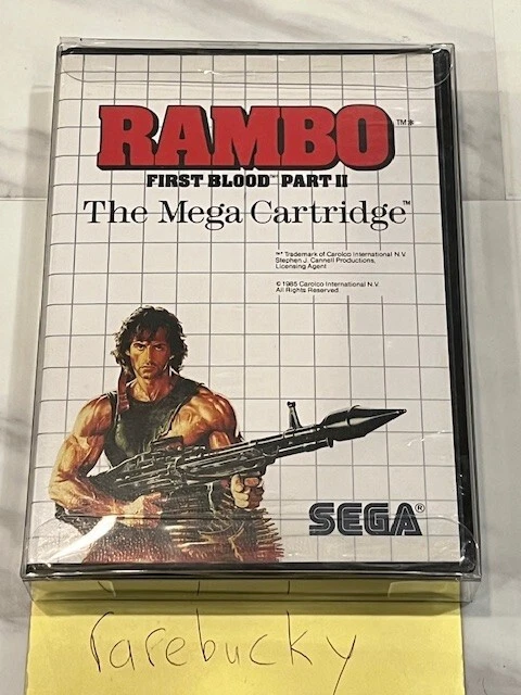 Rambo: First Blood Part II (Sega Master System SMS) NEW FACTORY SEALED, MINT! - Image 1 of 4