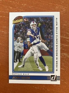 Josh Allen Highlights 2022 Panini Donruss #H-JA BILLS NFL - Bild 1 von 2