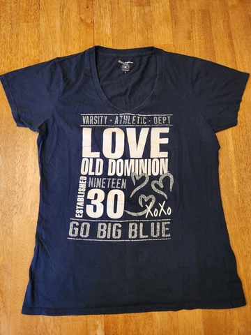 ODU Womens Short Sleeve Fitted Top Champion Old Dominion University Size Large Cover