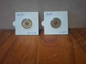 2018 Armistice Day Red Poppy 100th Anniversary $2 Two Dollar Coin Australia  LC - Bild 1 von 9