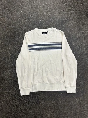 Sudadera ligera Barbour azul blanco a rayas para hombre XL Preppy clásica Foto 1 de 4