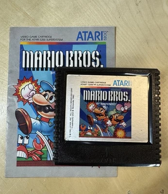 Mario Bros Atari 5200, 1983 - Manual, Cartridge – Tested & Nice! - Image 1 of 2