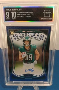 2024 Panini Certified BLUE ETCH RC AUTO Will Shipley #'d 09/20 - ARENA 9/10 MINT - Bild 1 von 4