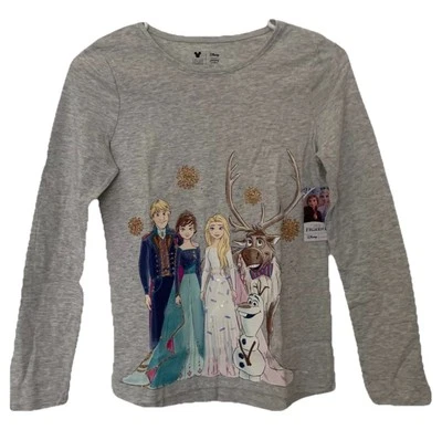 Топ для девочек Jumping Beans серый размер 12 Disney Frozen Graphic ограниченный выпуск - Изображение 1 из 4