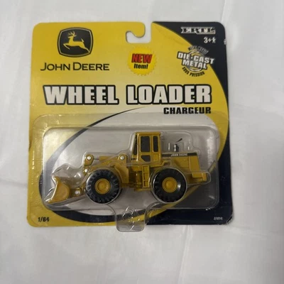 Carregadeira de rodas industrial Ertl 1/64 John Deere #37014 nova na embalagem - Imagem 1 de 4