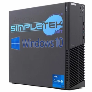 Lenovo M92 i7 Windows 10 16GB 480GB Gpu GT730 4GB PC Fixed RS232 Serial Com ( - Picture 1 of 4
