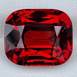 CERTIFIED Natural Spessartine Orange Garnet 10.05 Cts Cushion Cut Loose Gemstone - Picture 1 of 6