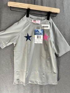 00499 [NWT] KANU SURF GREY SWIM RASH GUARD YOUTH SIZE 12 - Picture 1 of 4