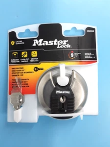 Master Lock M50XD Magnum Schwerlast Edelstahl Diskus Vorhängeschloss mit Schlüssel - Bild 1 von 8