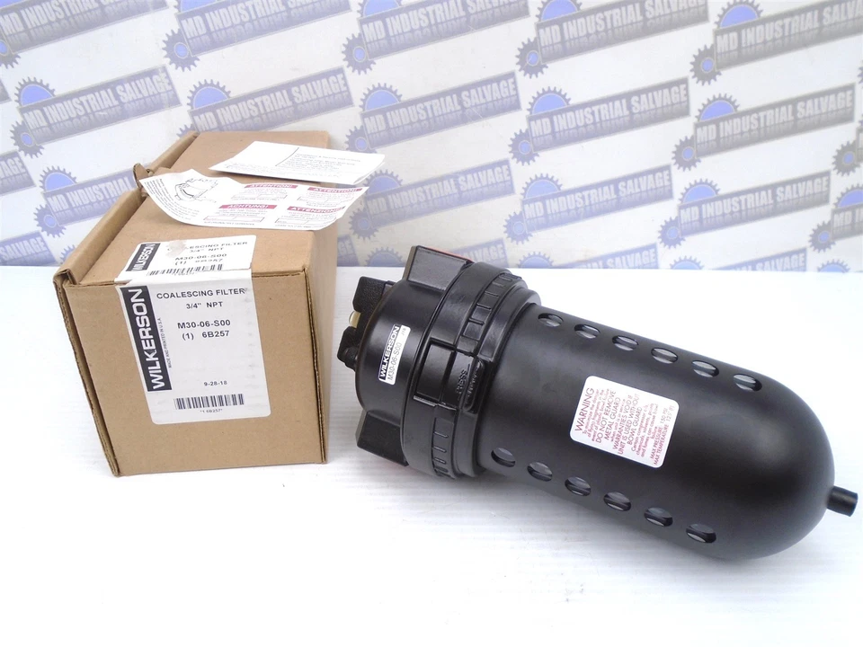 WILKERSON - M30-06-S00 - FILTRO COALESCENTE - 3/4"NPT - 0.5m - 150psi 150cfm NUEVO Foto 1 de 4