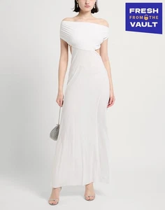 RRP€360 AMAZUIN Maxi Dress One Size Lace up & Open Back Asymmetric Made in Italy - Picture 1 of 8
