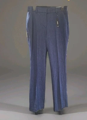 Express Women's 8R Editor Dark Wash Mid Rise Stretch Work Career Pants  - Image 1 of 4