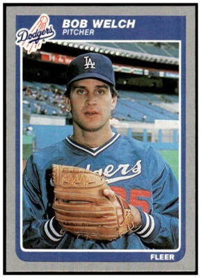 1985 Fleer #388 Bob Welch NM - Image 1 of 2